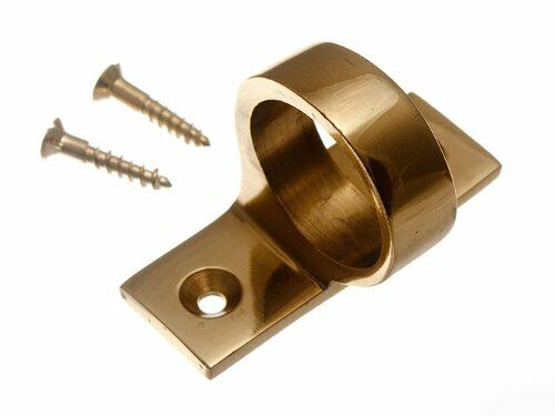 SASH WINDOW LIFT RING TYPE SASH PULL HANDLE SOLID BRASS + SCREWS ( pack of 4 )