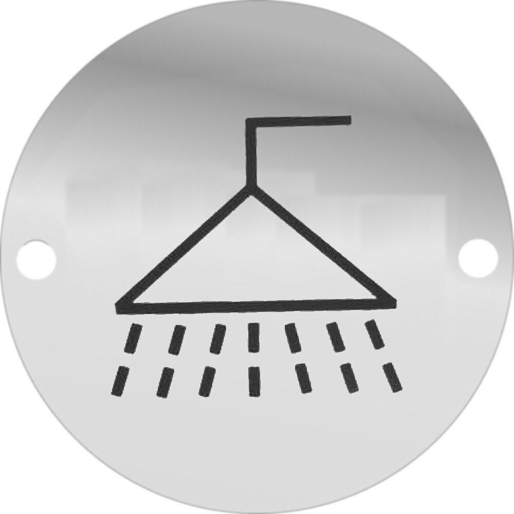 4Pc Toilet Door Sign Set 75mm Screen Printed SAA Male Female Disabled Shower