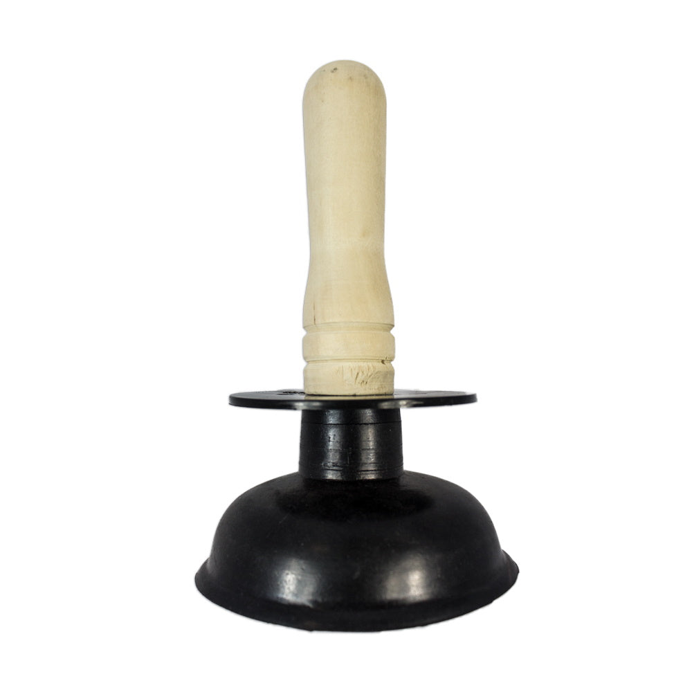 Wooden Handle Sink Plunger 175mm 100mm Cup