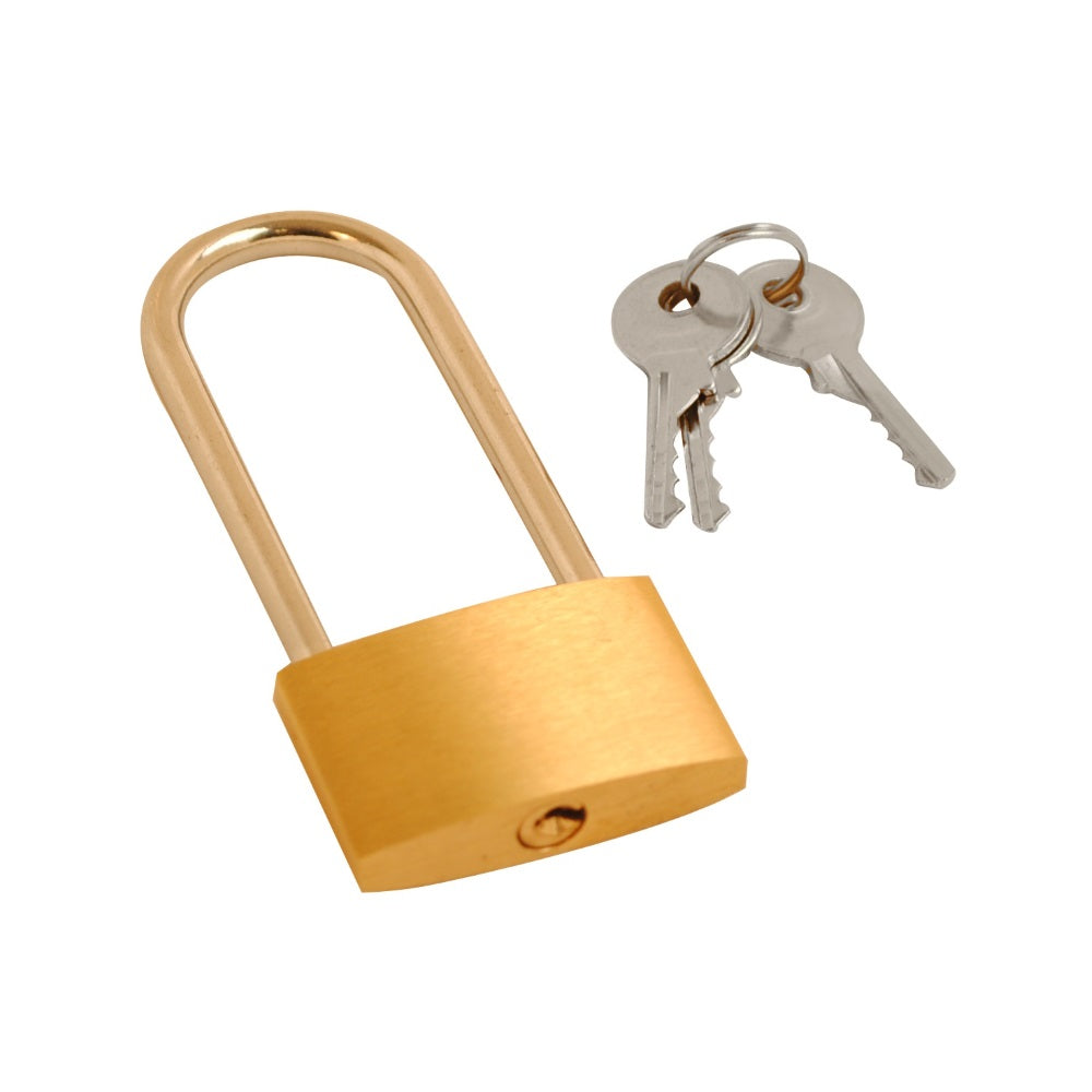 Brass Padlock Long Shackle
