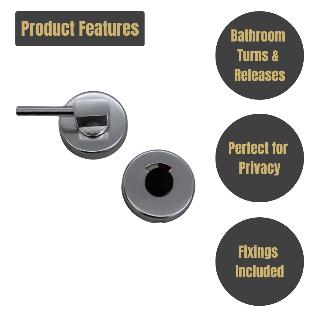 Vibe Turn & Release Disabled on Polished Anodised Aluminium for Internal Doors