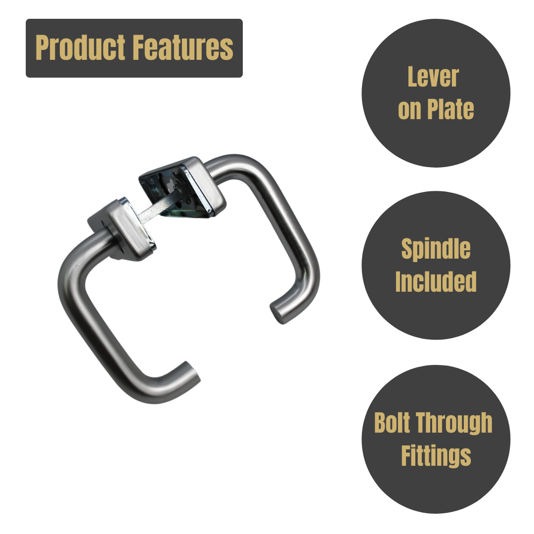 Vibe Round Bar Lever Euro on Polished Anodised Aluminium for Internal Doors