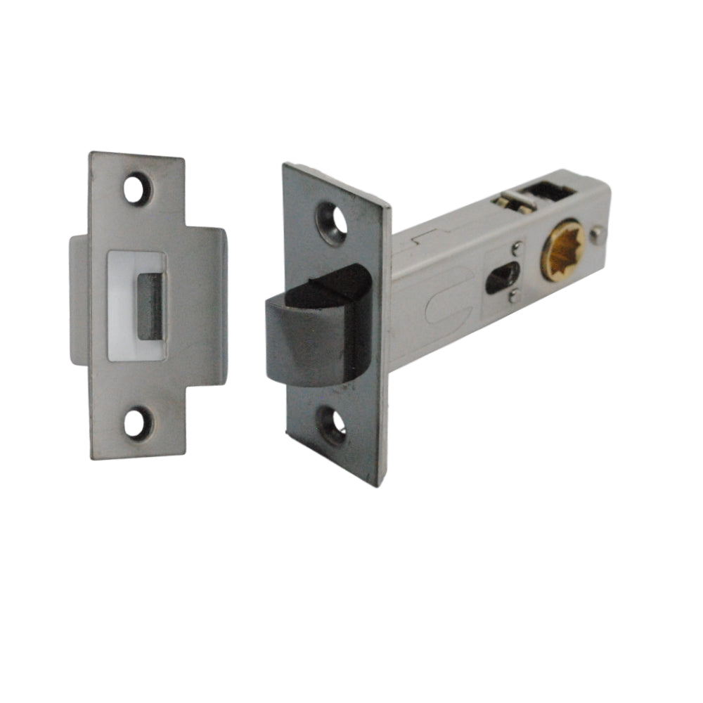 Premium Rectangular Passage Tubular Latch 71mm (57mm Backset) Black Nickel