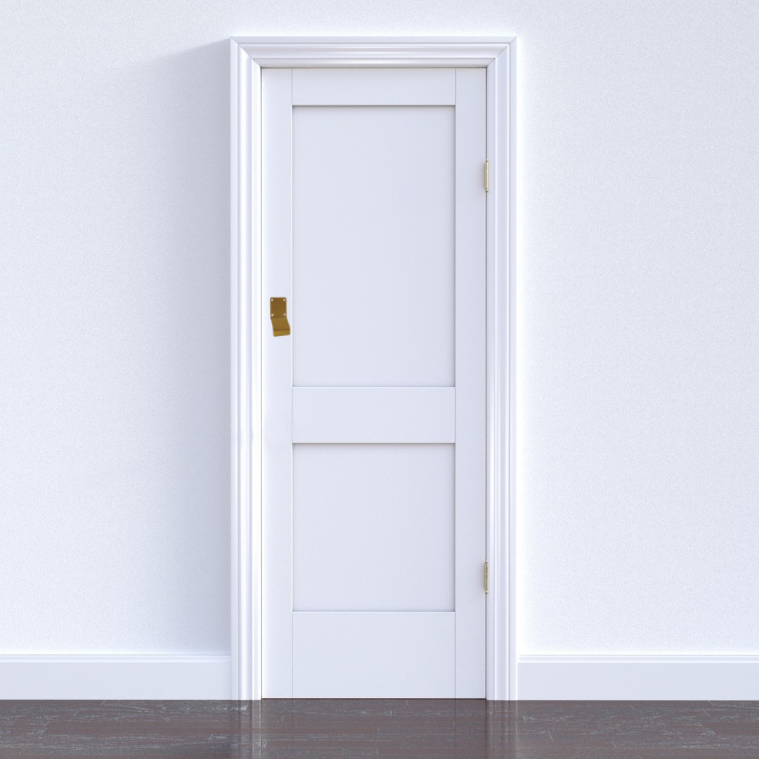 Vibe Victorian Cylinder Pull on Polished Brass with Curved Finger Grip for Cylinder Locks