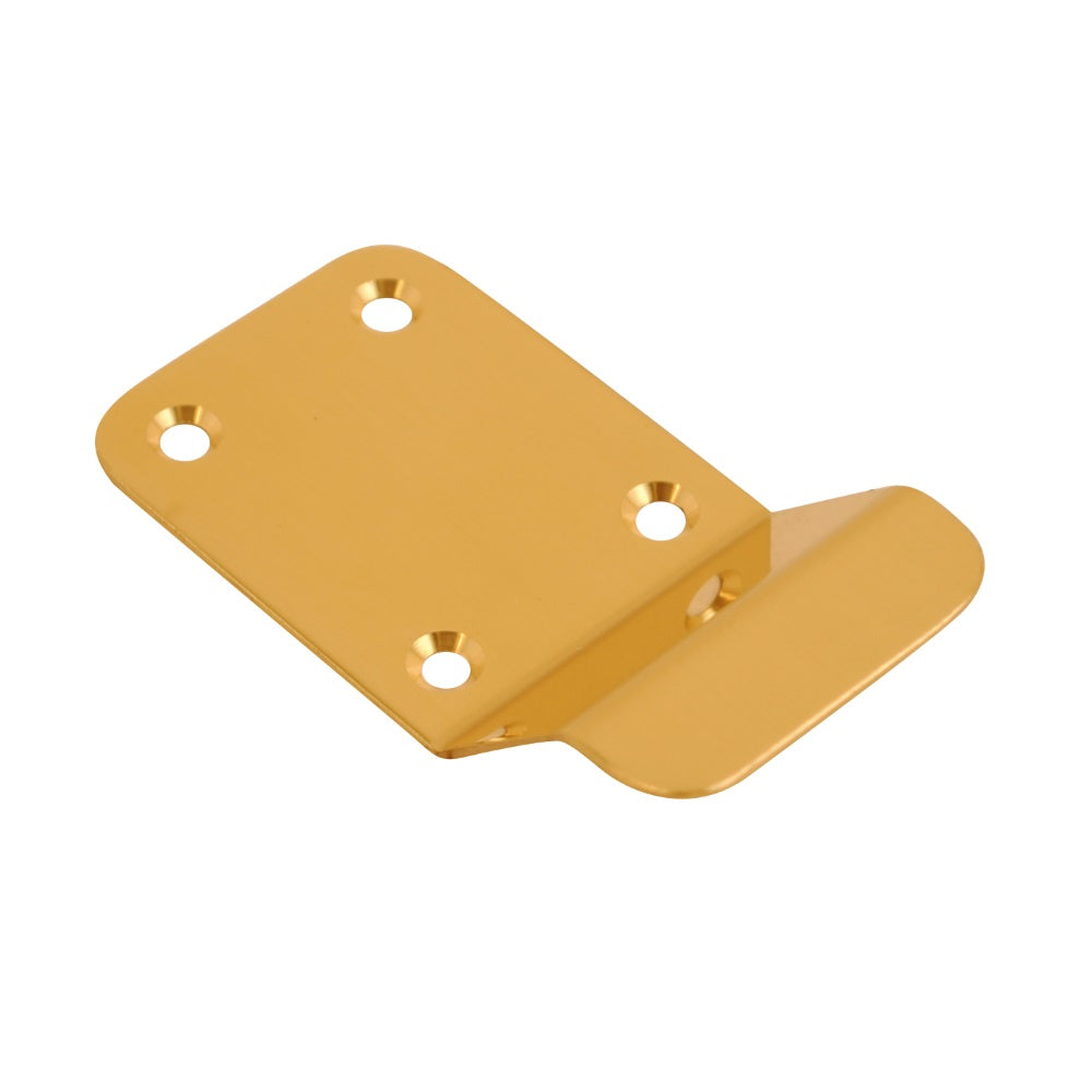 Vibe Victorian Cylinder Pull on Polished Brass with Curved Finger Grip for Cylinder Locks