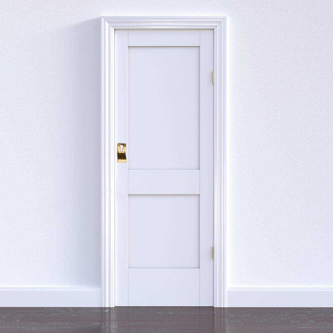 Vibe Cylinder Pull Euro 90x45mm on Polished Brass with Curved Finger Grip for Cylinder Locks