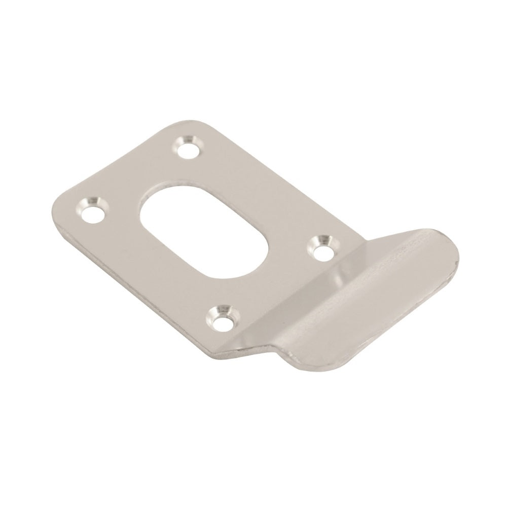 Vibe Cylinder Pull Oval 90x45mm on Satin Anodised Aluminium with Curved Finger Grip for Cylinder Locks