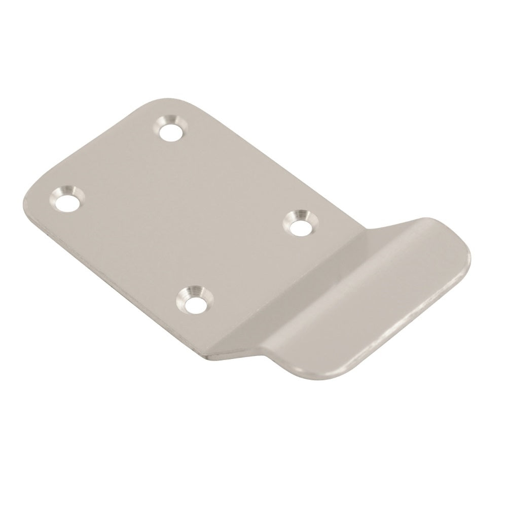 Vibe Cylinder Pull Blank 90x45mm on Satin Anodised Aluminium with Curved Finger Grip for Cylinder Locks