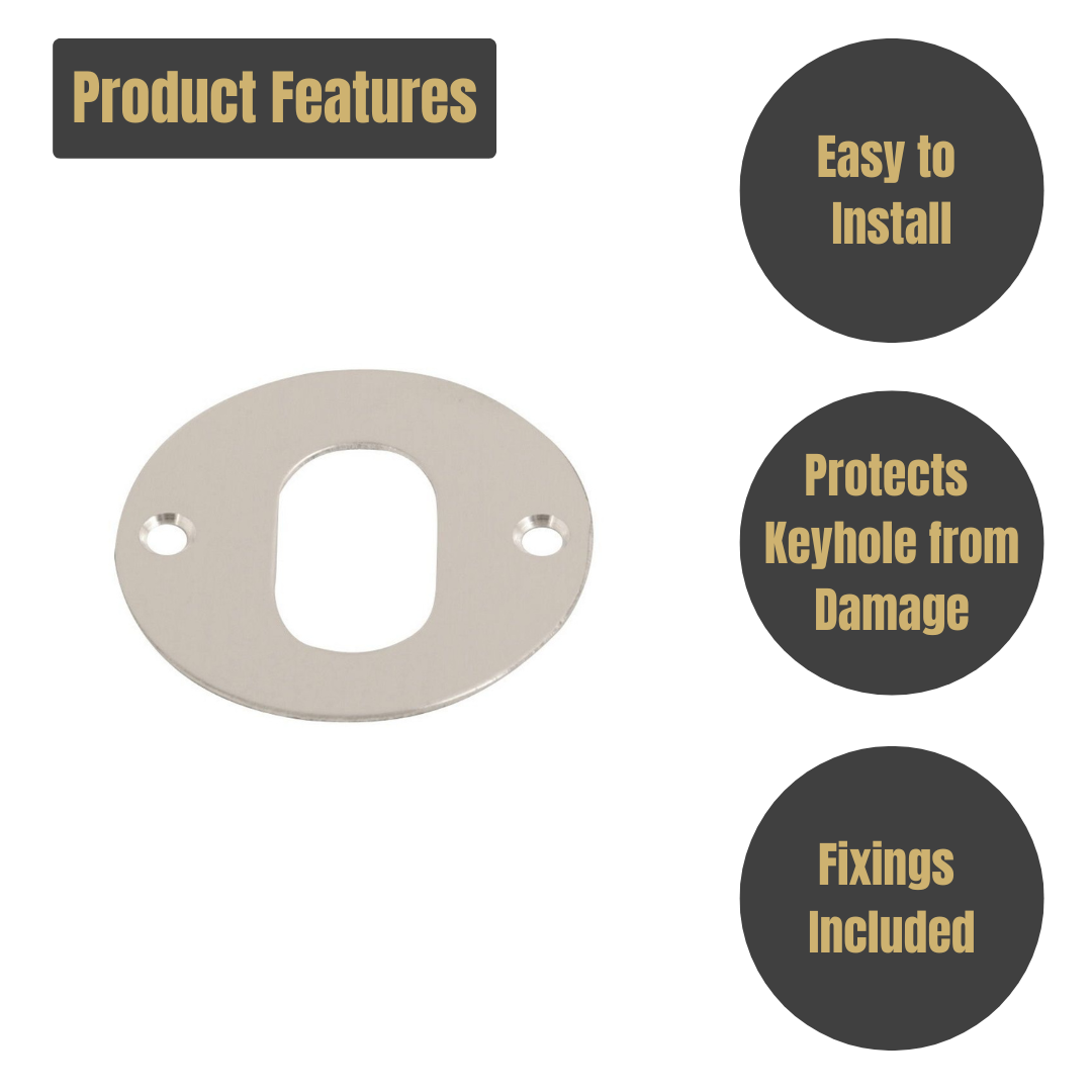 Escutcheon Oval SAA 55mm