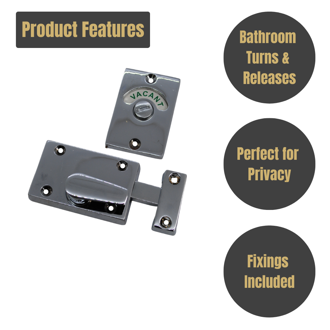 Vibe Indicator Bolt on Chrome for Internal Doors