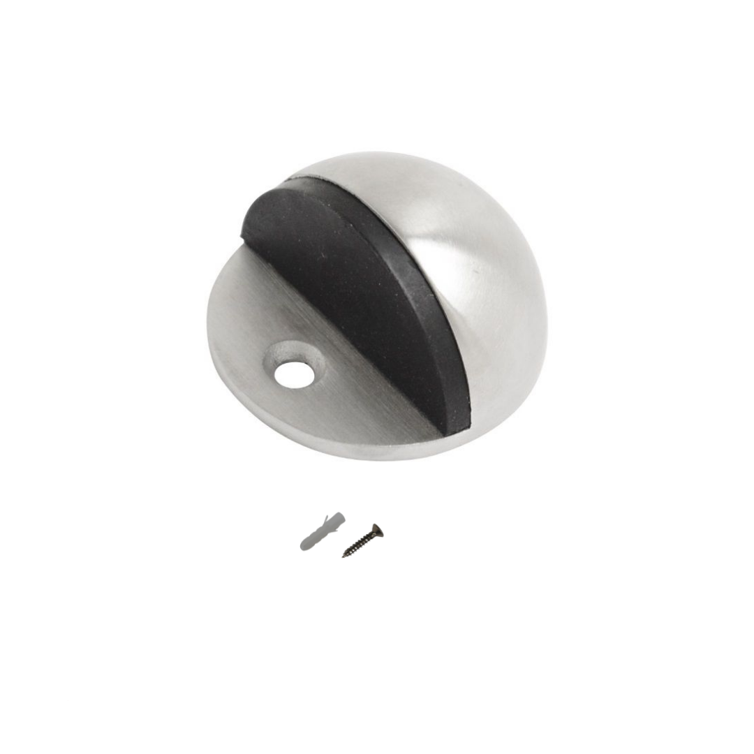 Vibe Hooded Door Stop 42mm on Satin Stainless Steel