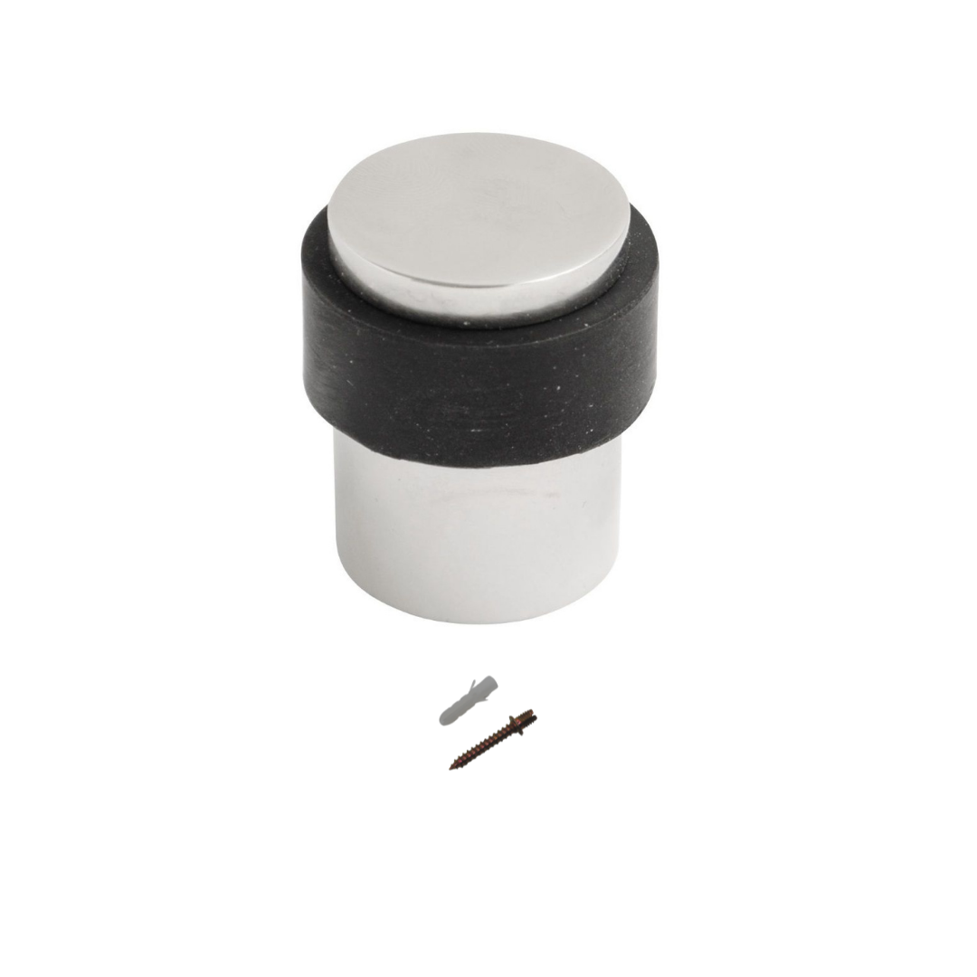 Vibe Floor Door Stop 30mm x 40mm on Polished Stainless Steel