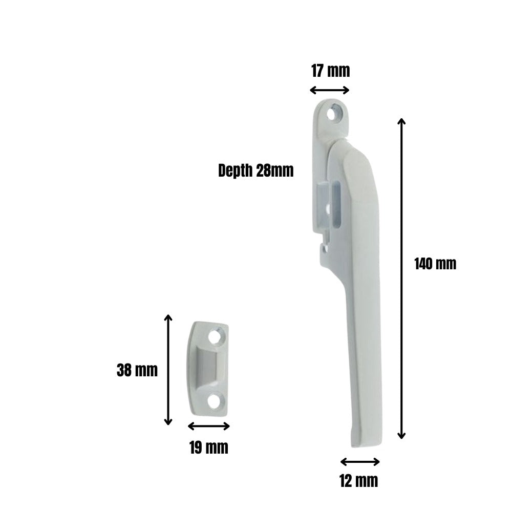 Window Casement Fastener in White