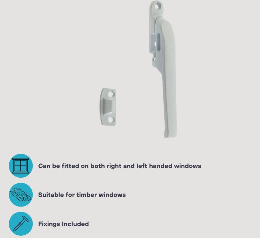 Window Casement Fastener in White