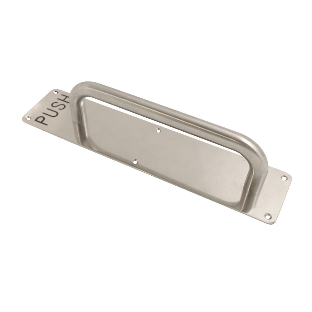 19mm Pull Handle on Plate Printed Push PSS