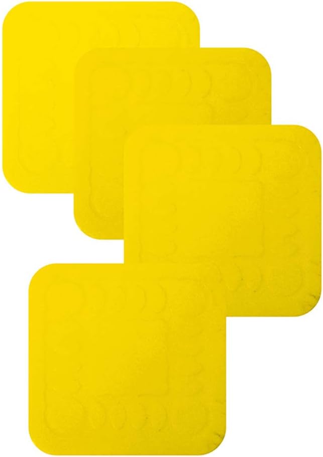 Aidapt Yellow Non-Slip Heatproof Extra Large Coaster Mat 14 x 14cm - VM990BY