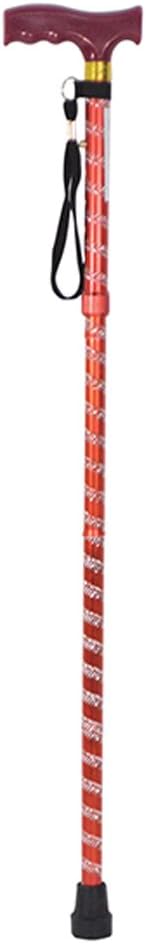 Aidapt Patterned Fold Down Adjustable Walking Stick With Wood Handle - VP155KB