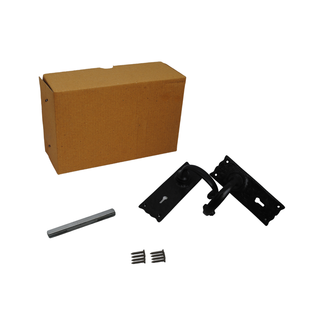 Merlin 51x115mm Lever Lock on Black Antique for Internal Doors