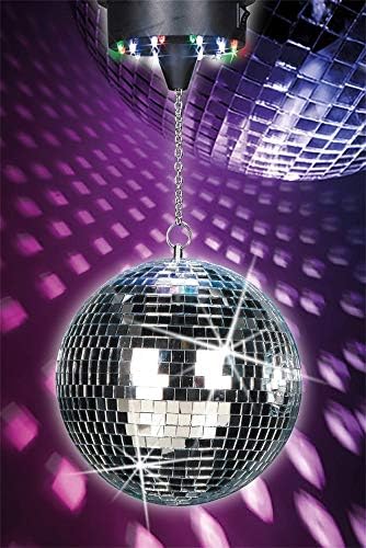 Cheetah 8 Inch Silver Mirror Ball Kit Party Decoration - G017KM