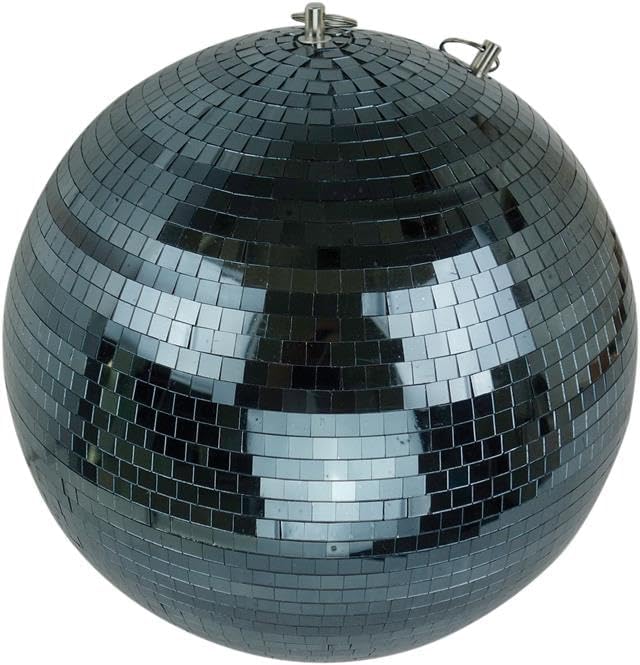 Lightweight Black Facet Mirror Ball 16 Inch Disco Party Decoration - G007BG