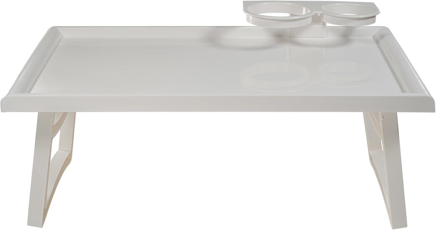 Folding Bed Tray Table with Accessory Holders - VM938G