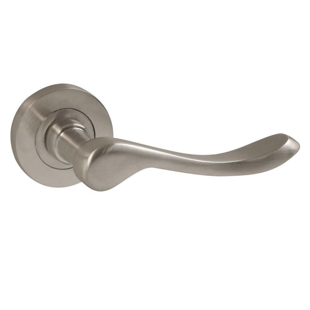 Versailles Internal Lever Door Handle Rose Chrome or Brass, Satin or Polished