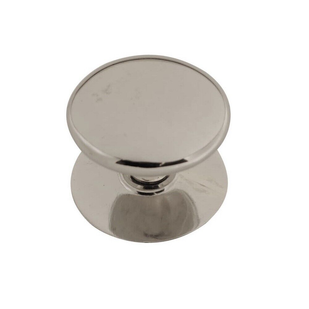 Victorian Polished Chrome Cupboard Door Knob Vintage Knobs 32mm