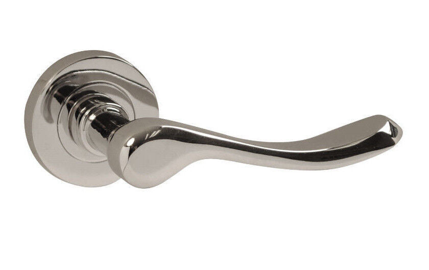 Versailles Internal Lever Door Handle Rose Chrome or Brass, Satin or Polished