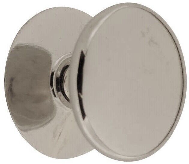 Victorian Polished Chrome Cupboard Door Knob Vintage Knobs 32mm