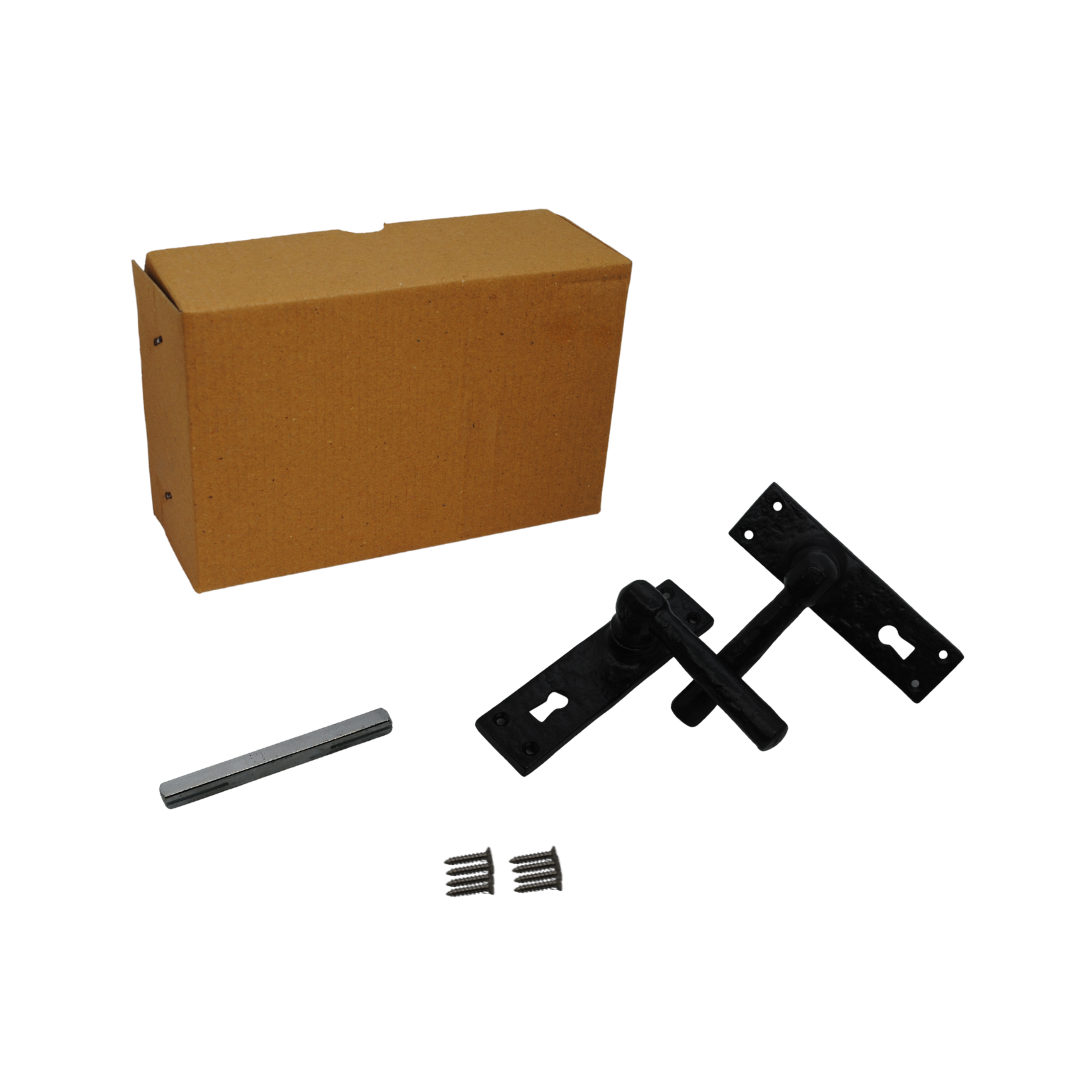 DUROSIL Canterbury Lever Lock on Black Antique for Internal Doors