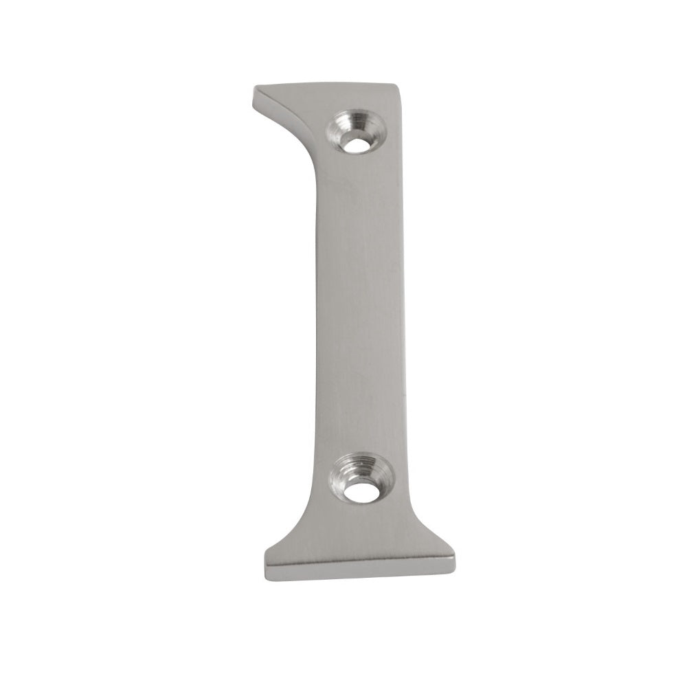 Numeral Figure 1 Satin Chrome 75mm