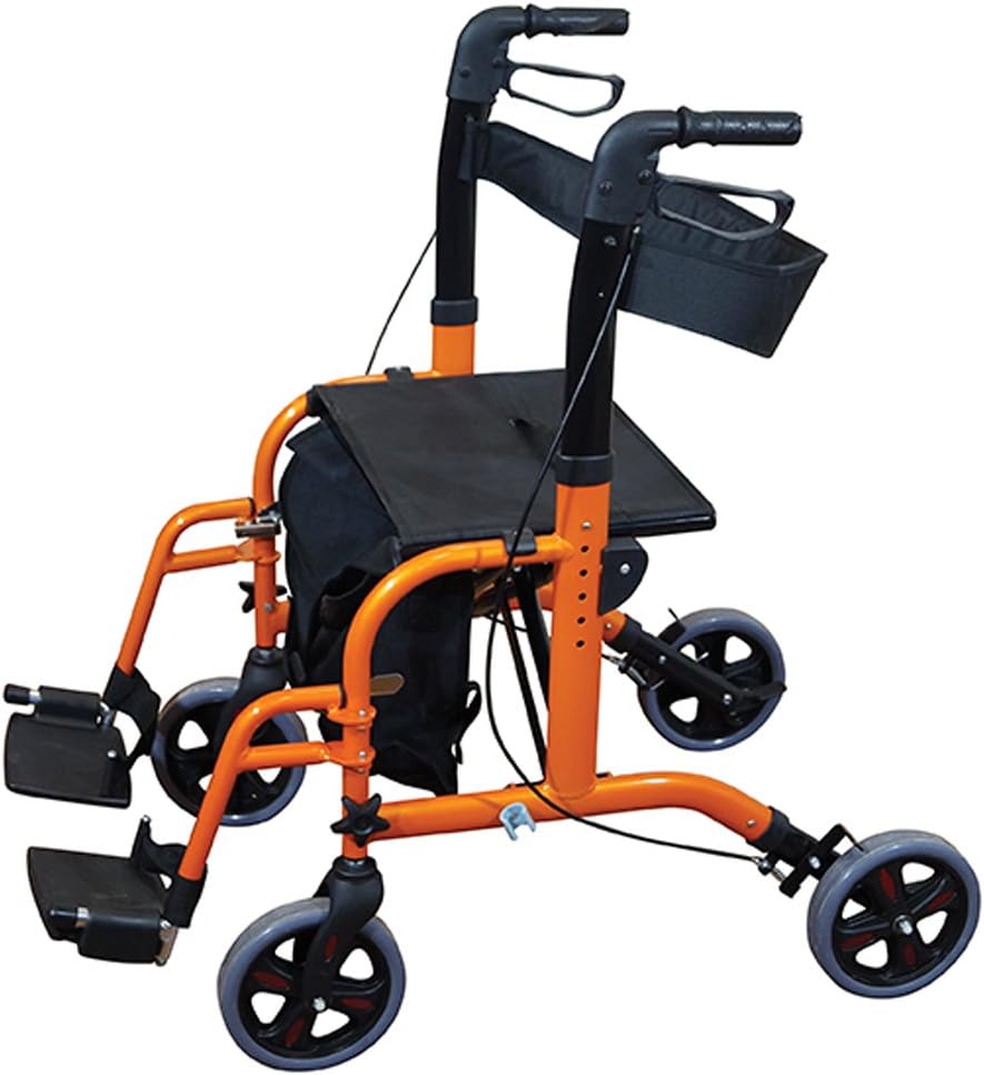 Duo Deluxe Rollator and Transit Chair in One