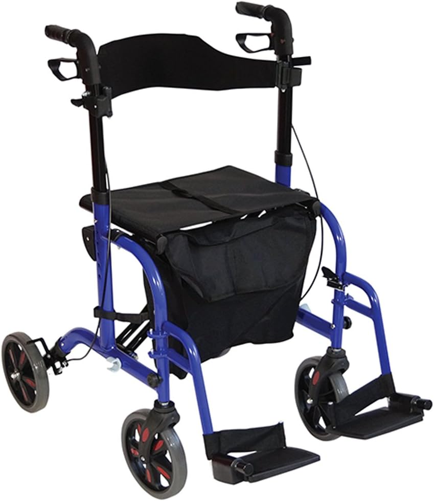 Duo Deluxe Rollator and Transit Chair in One