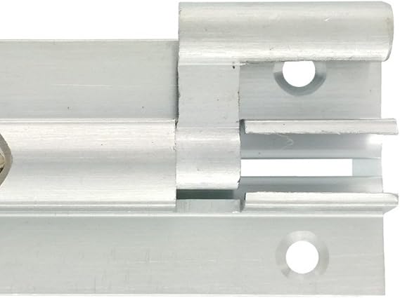38mm Barrel Bolt Straight/Necked - Satin Chrome Finish (Straight, 38mm x 150mm)