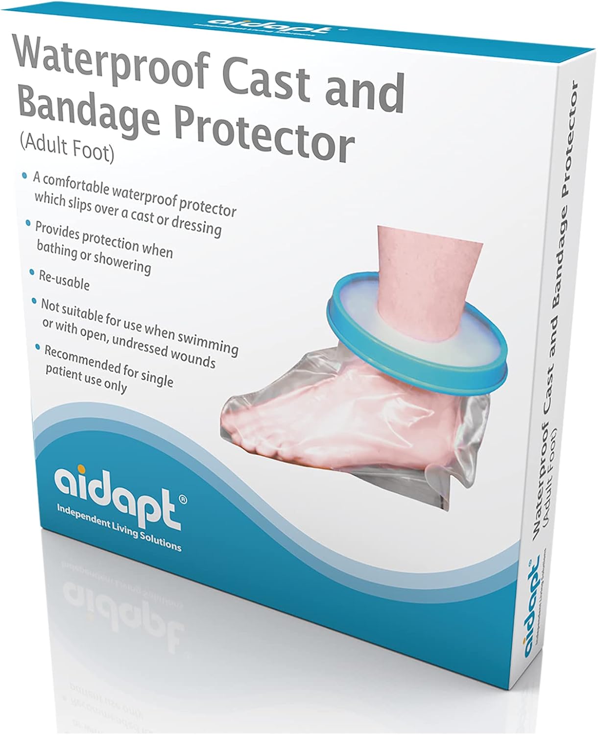 Aidapt Adult Waterproof Foot Protector for Casts & Dressings - VM201