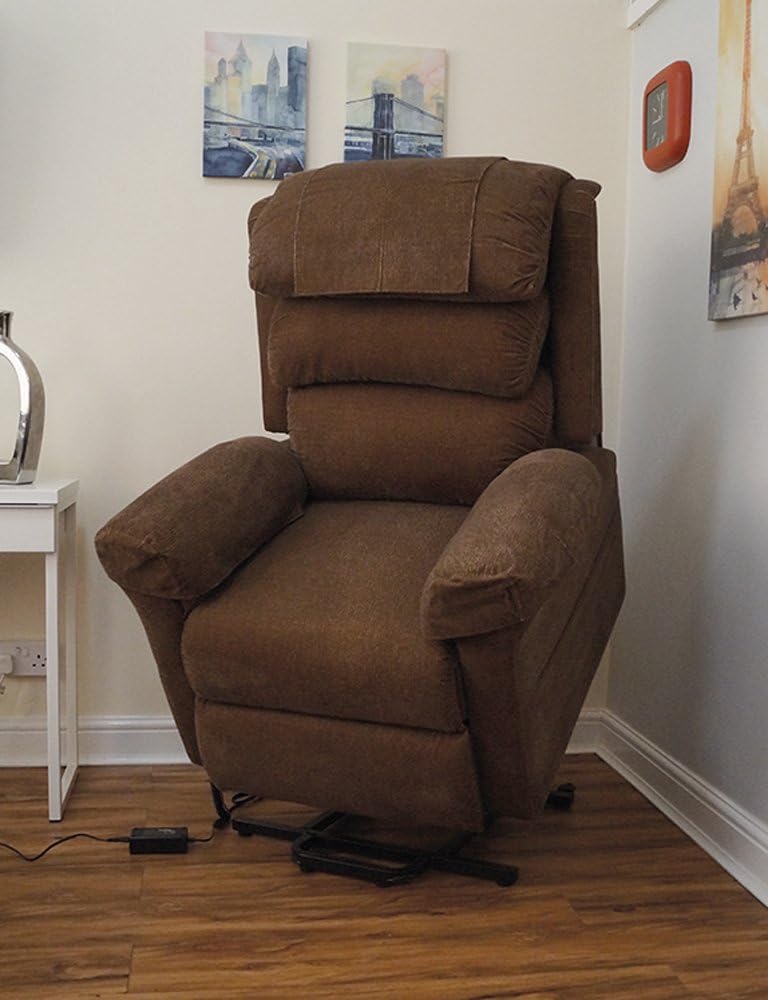 Ecclesfield Series Wall Hugging Rise & Recliner - Chenille Material - VG700BR