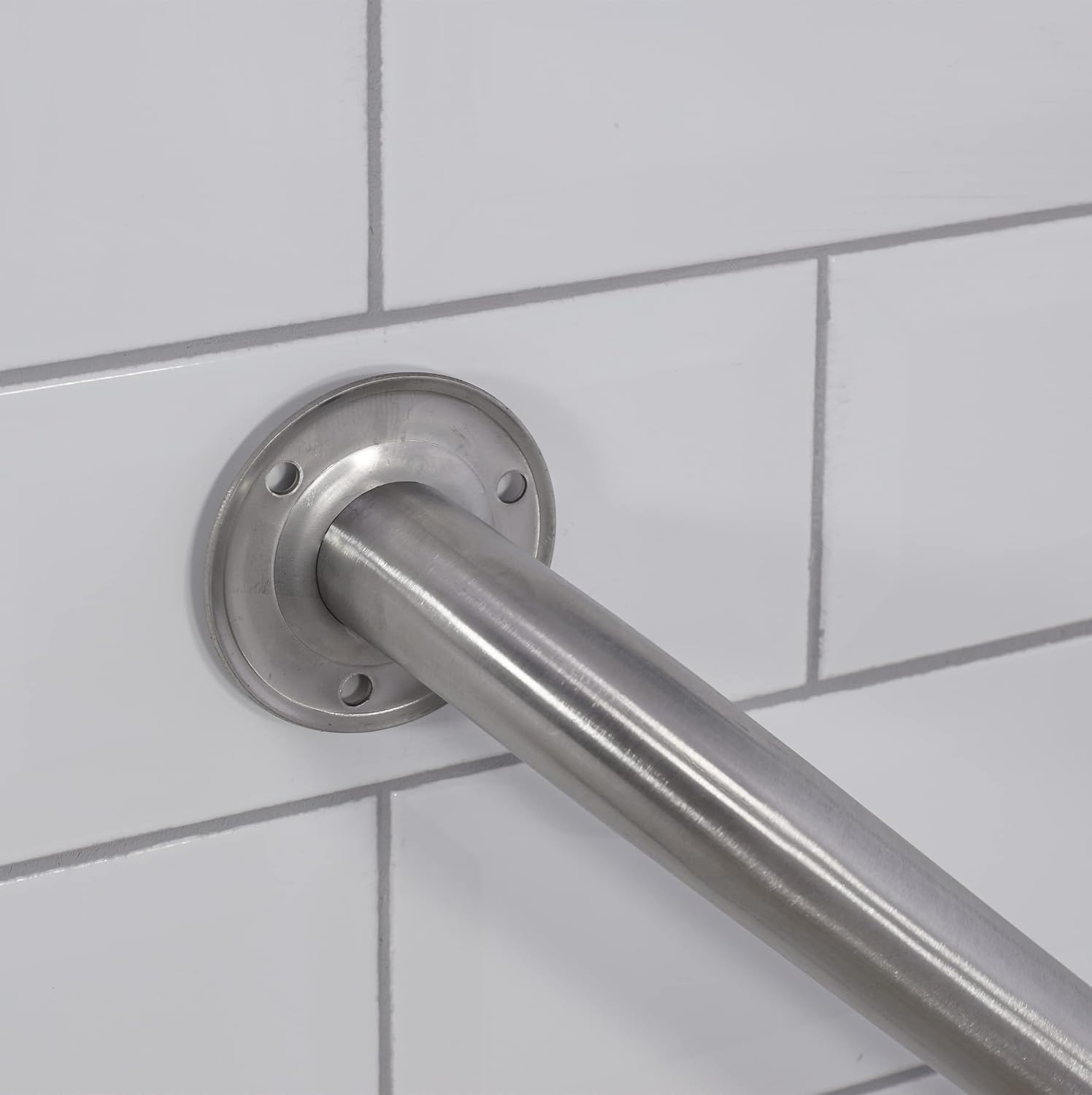 Aidapt Stainless Steel Bathroom Grab Bar Brushed Steel Safety Handle