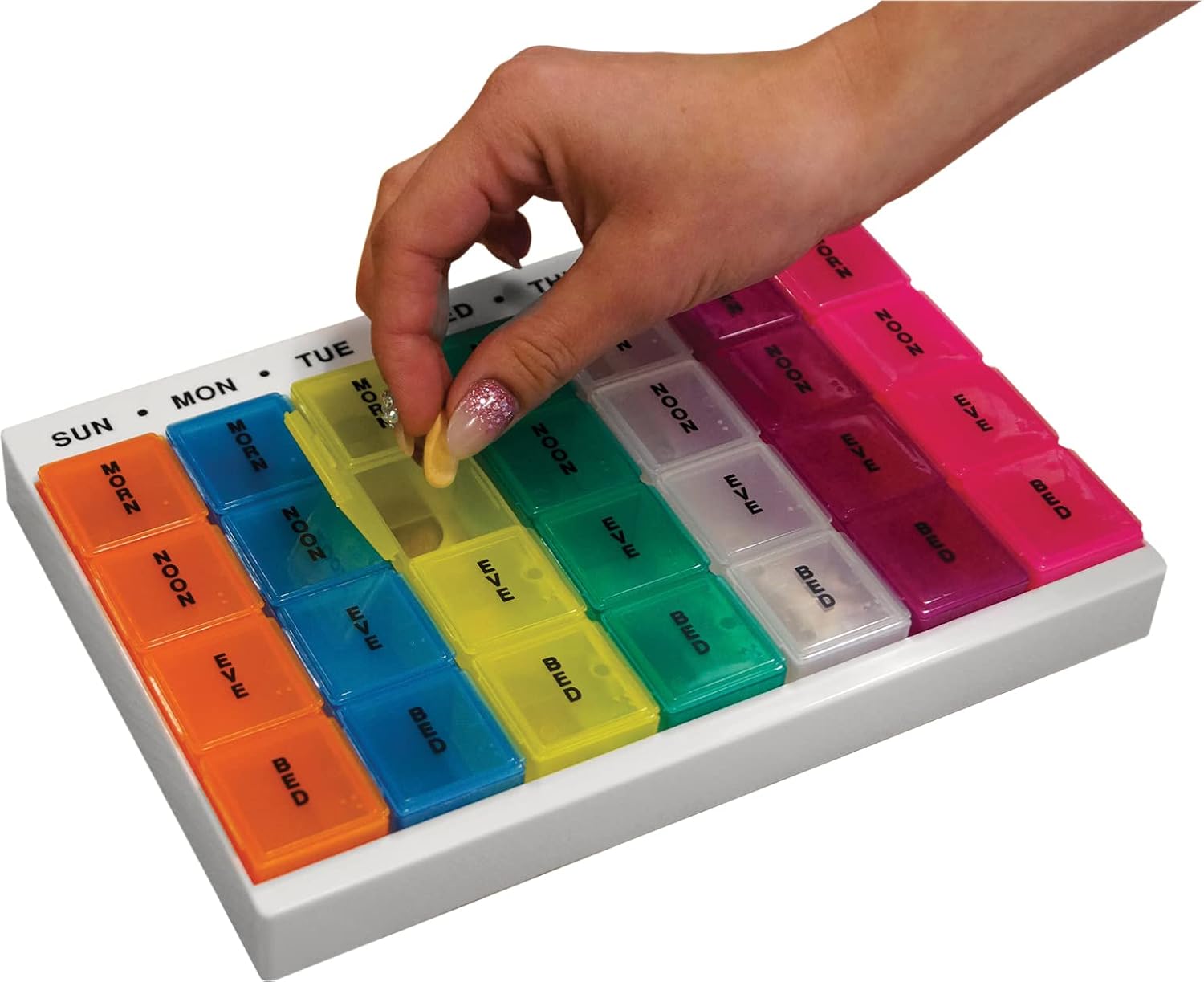 Colourful Week Day Multi Pill Dispenser - VM931AD