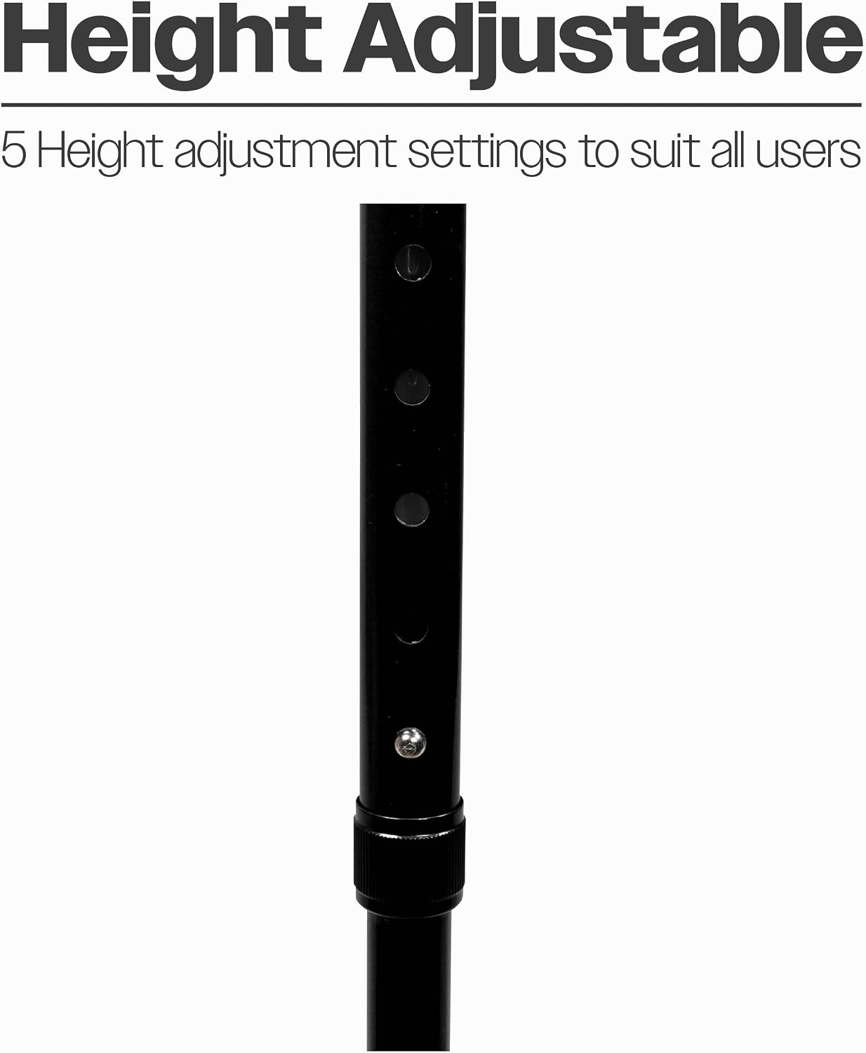 Folding Adjustable Walking Stick With Ergonomic Handle - VP155EA