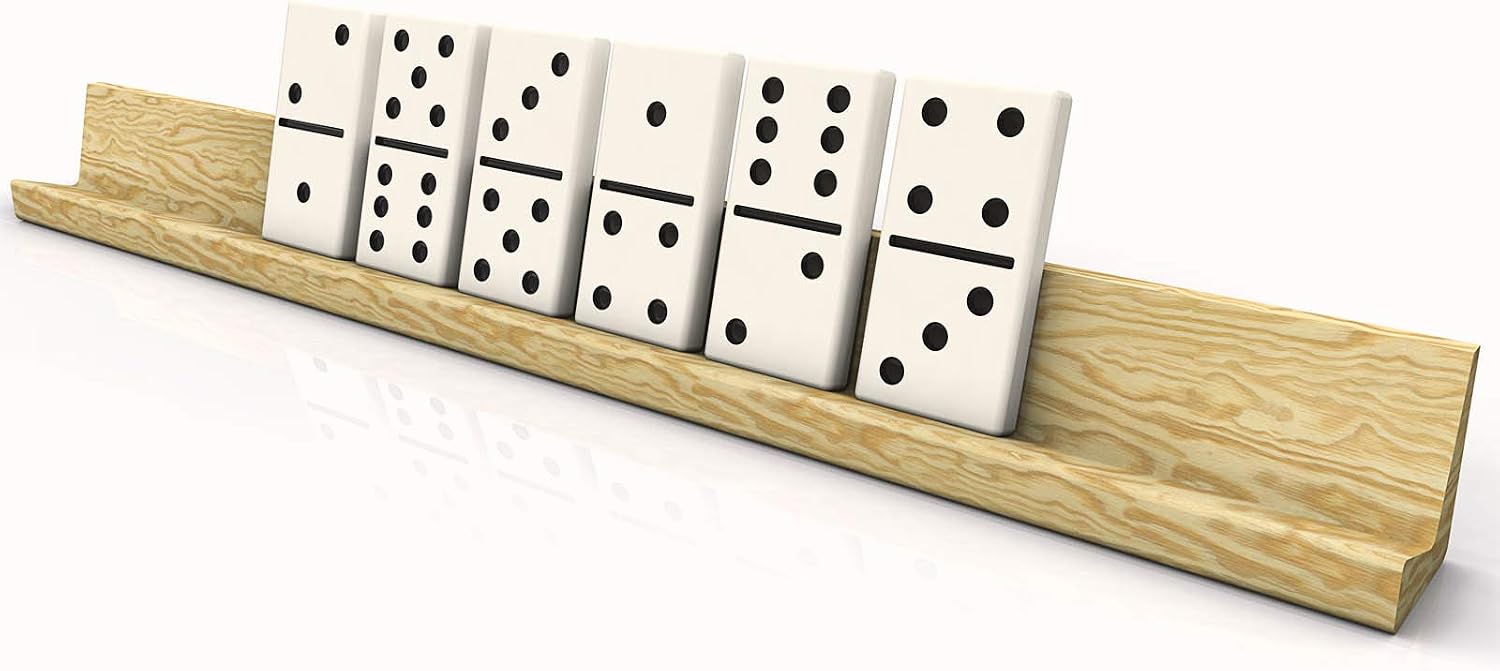 Aidapt Wooden Domino Racks Trays 33cm Set of 4 - VM705D