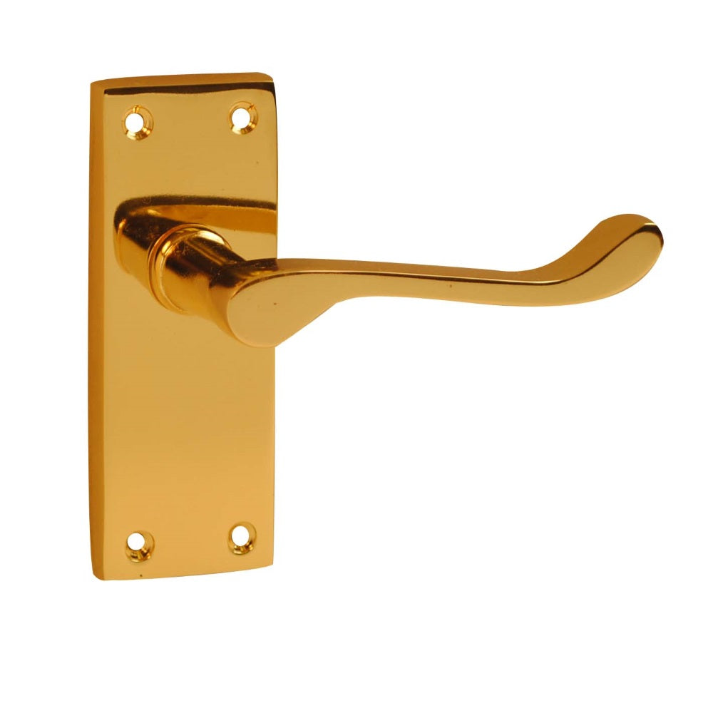 Victorian Premium Scroll Lever Brass
