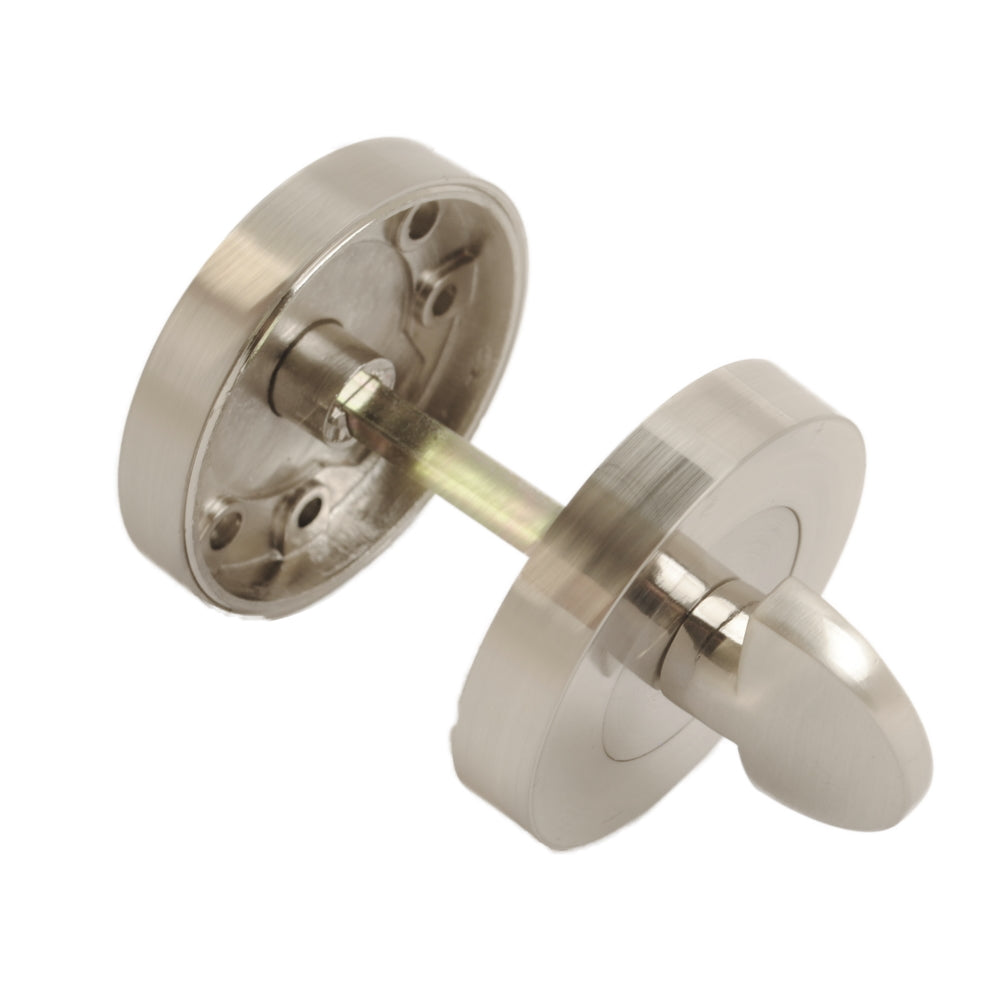 Bathroom Turn Escutcheon Satin Nickel