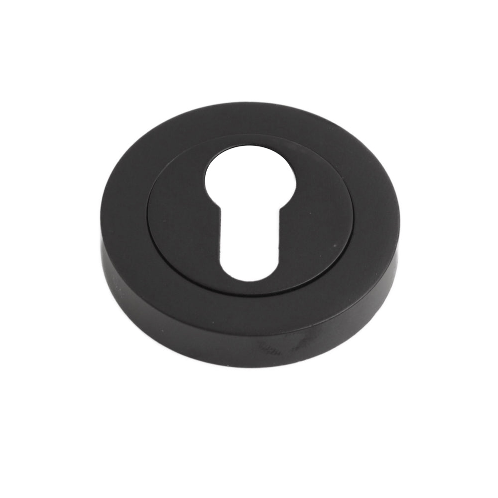 ONYX Design Keyhole Euro Escutcheon on Matt Black for Internal Doors