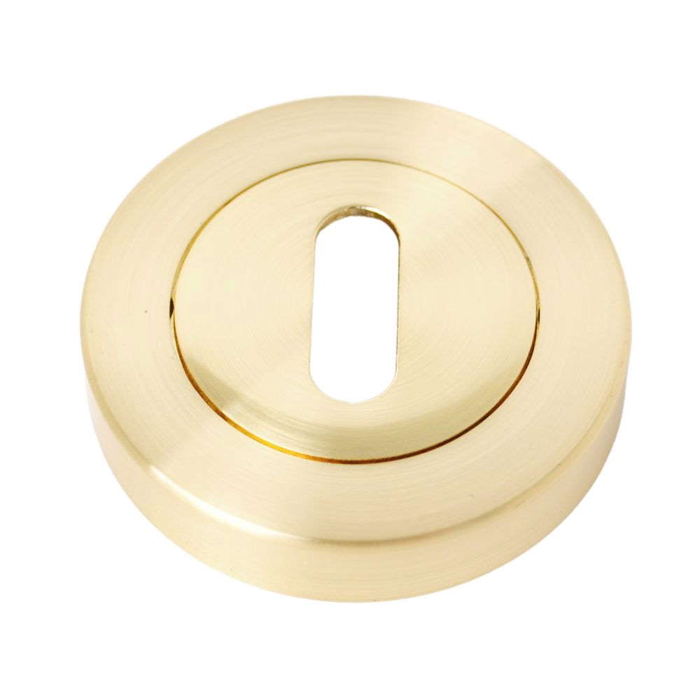 Escutcheon Keyhole Satin Brass