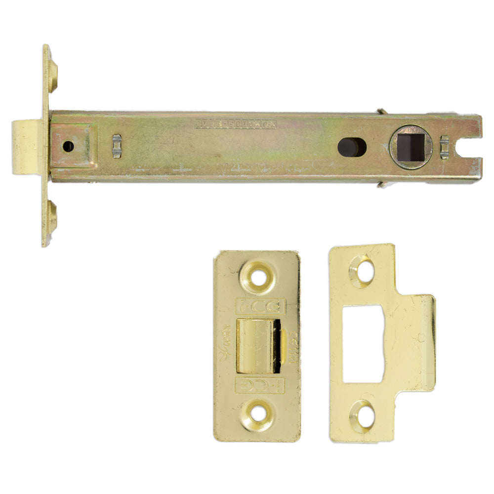 Tubular Latch (Bolt Through) CE Rated Electro Brass Plated