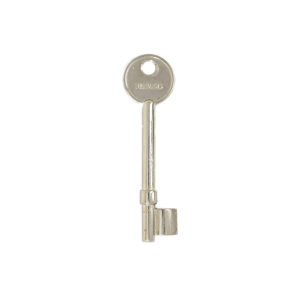 Key Blank for 3 Lever Locks Nickel Plated