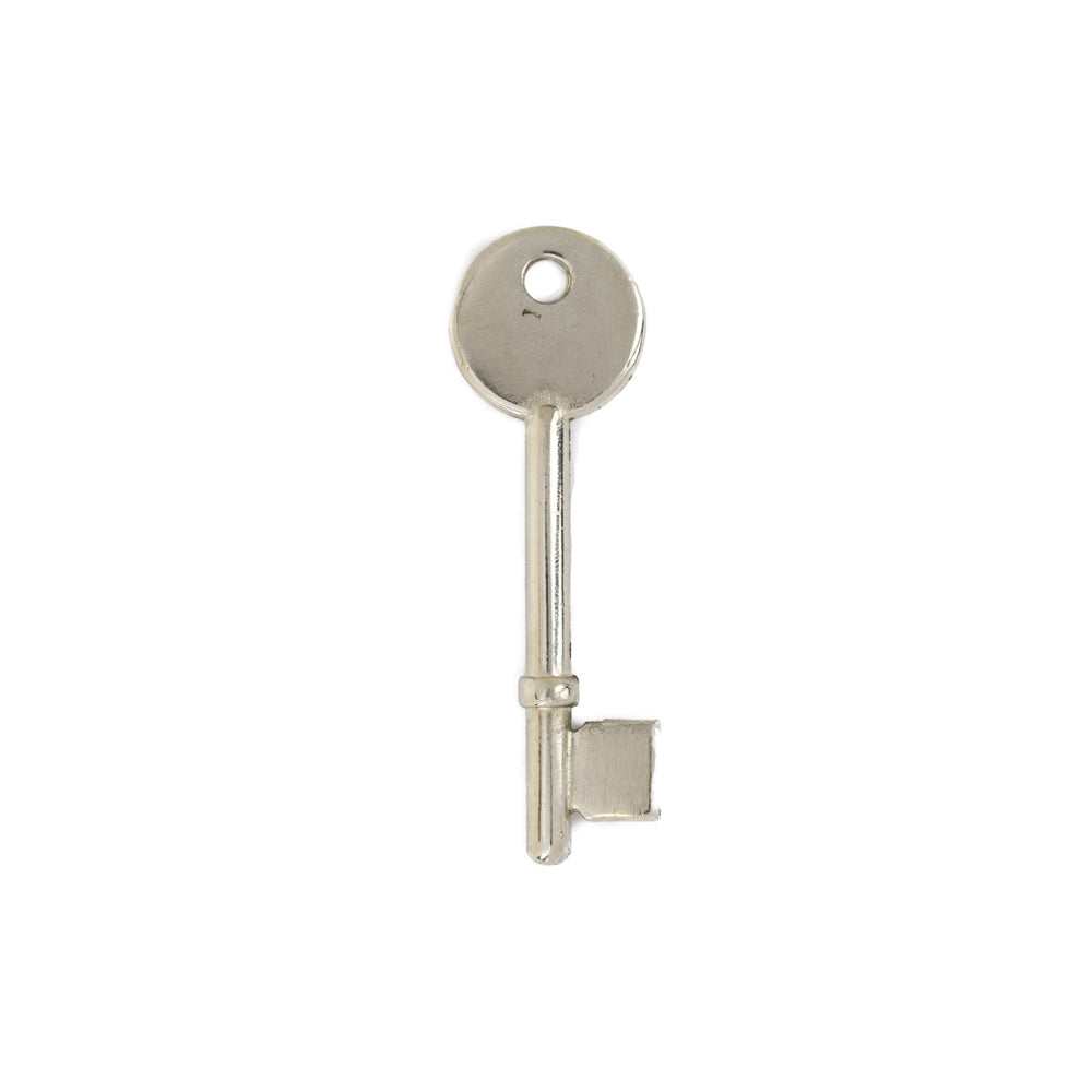 Key Blank for 5 Lever Locks Nickel Plated