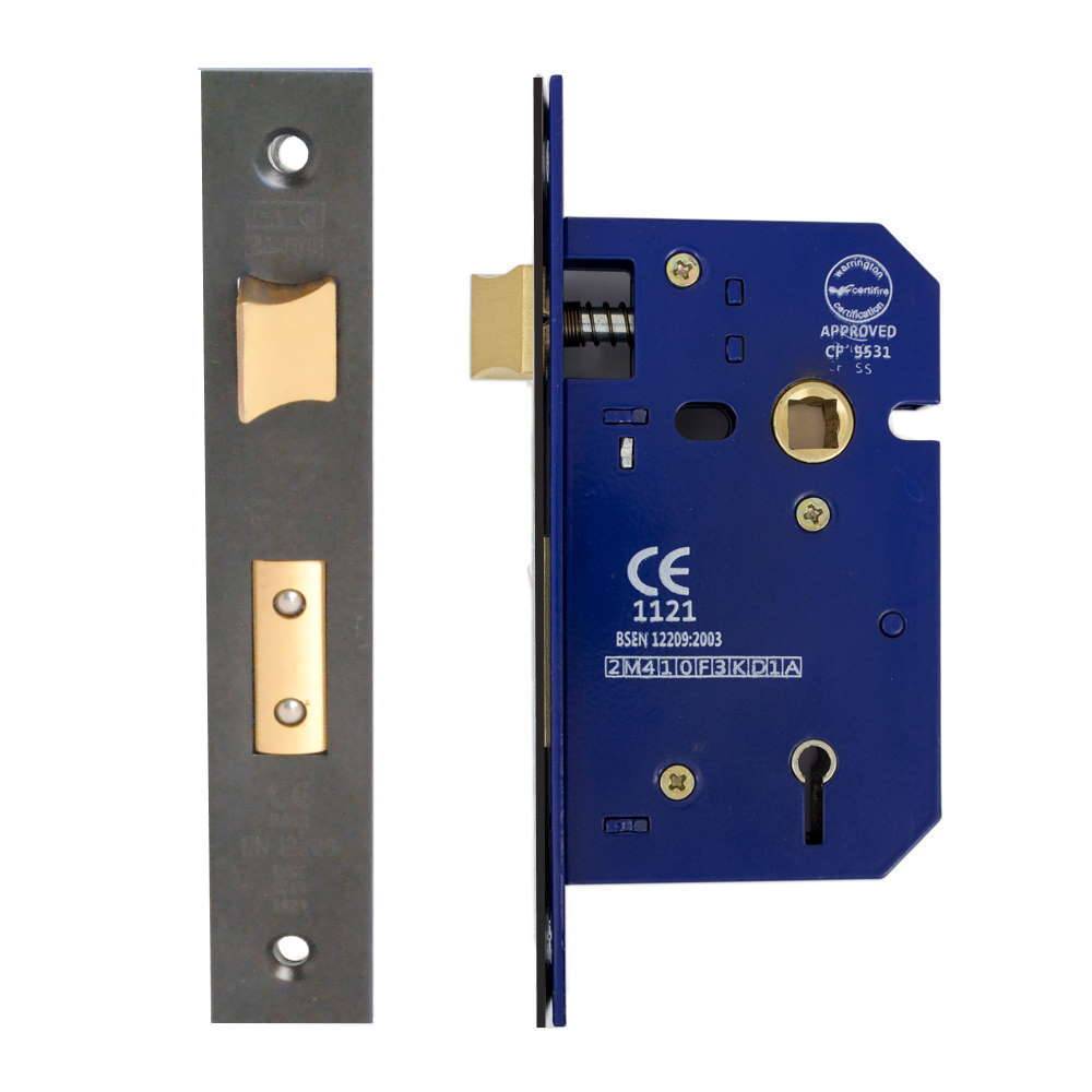 5 Lever Sashlock 63mm CE Rated Matt Black