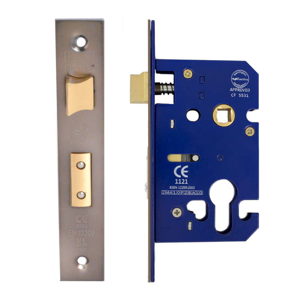 Euro Sash Lock Case 63mm CE Rated Black Nickel
