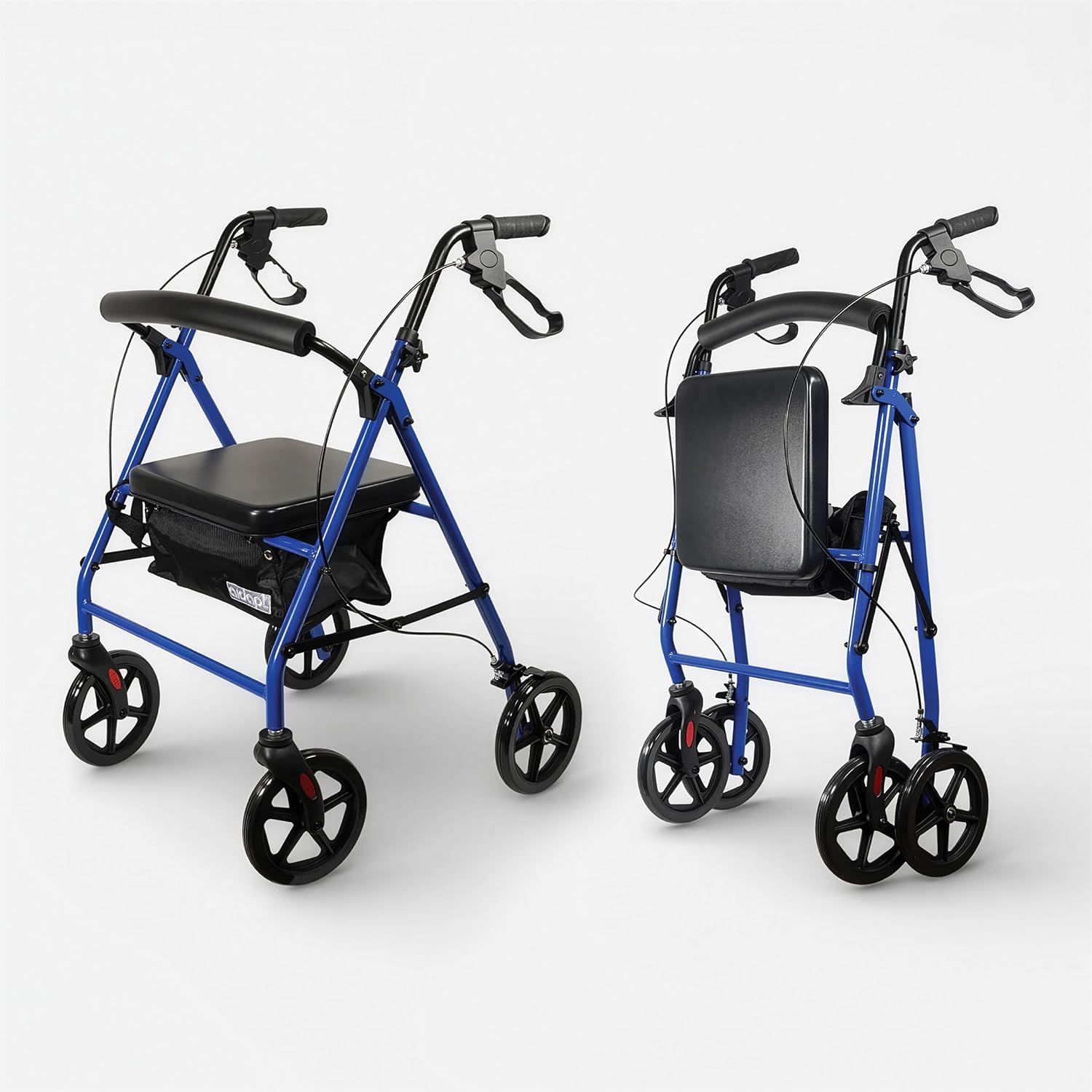 Aidapt Four Wheeled Rollator with Bag - VP173FC